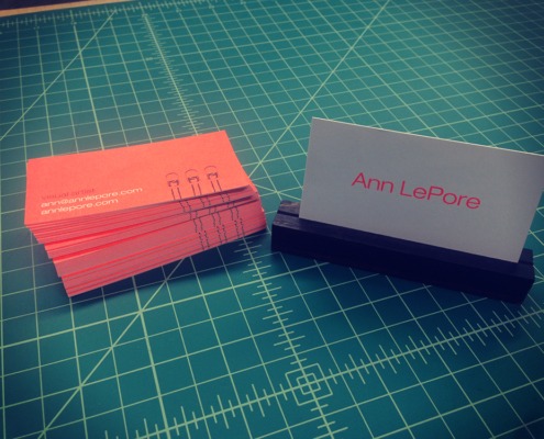 Ann LePore ultra-thick business card